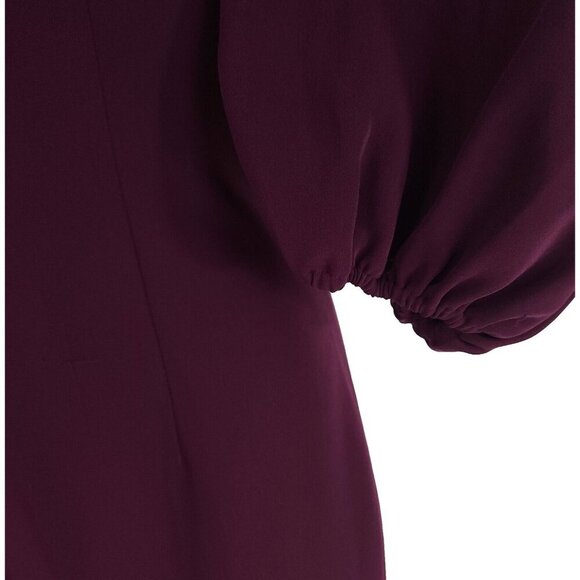 Sachin & Babi Ginny Crystal-trimmed Crepe Gown Size 4 Plum $695 - Picture 7 of 14